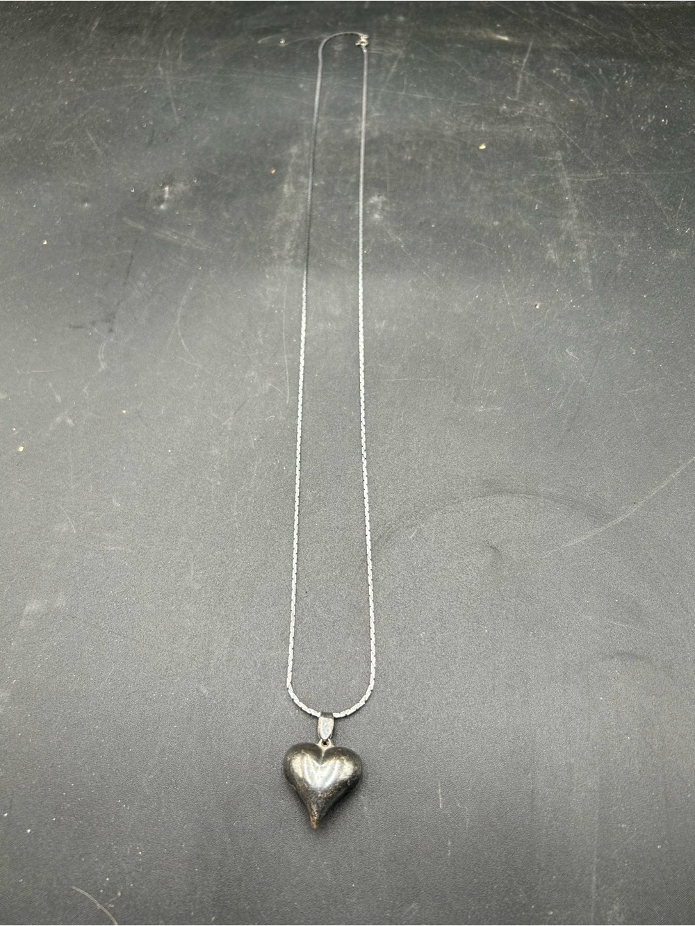 Sterling silver heart pendant